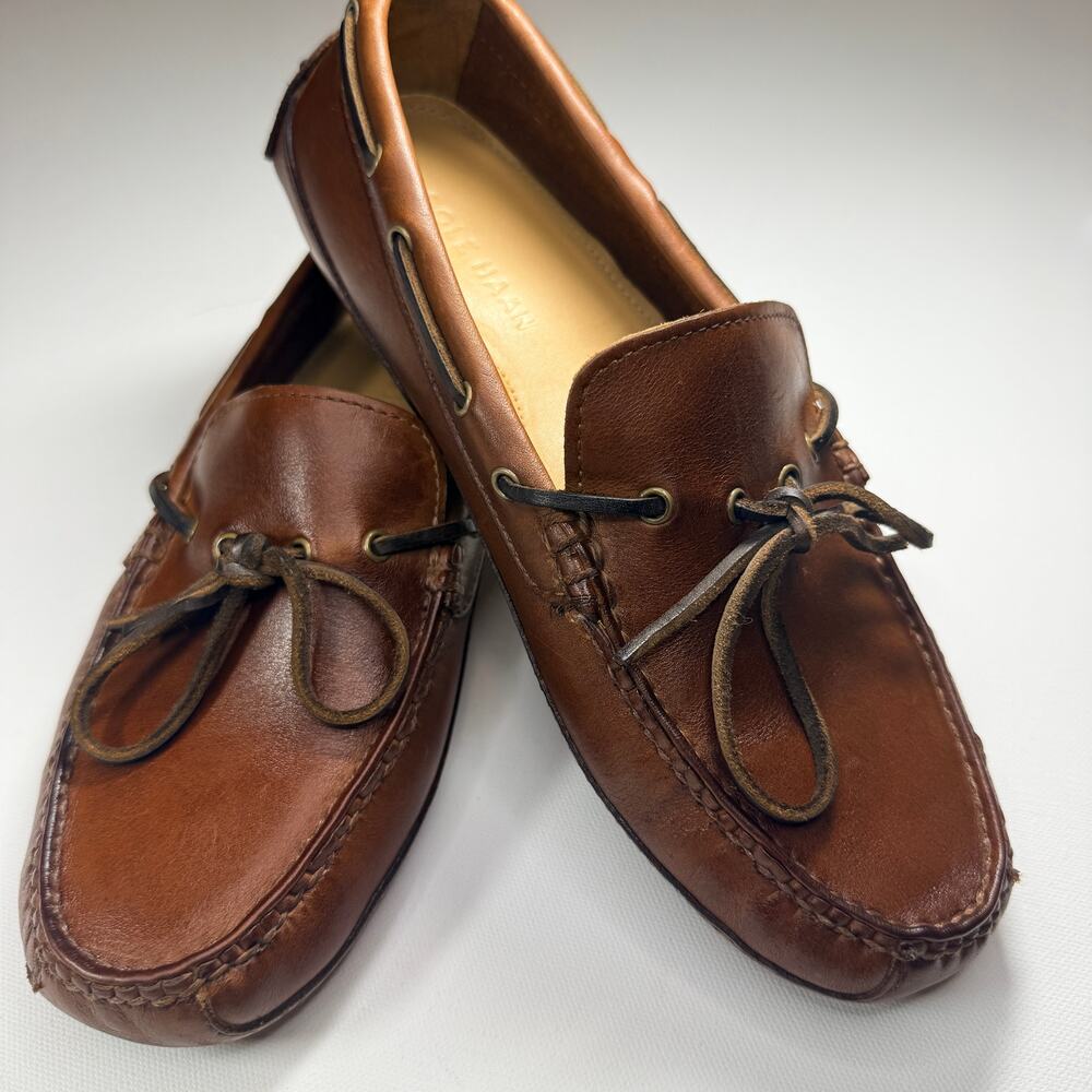 Cole Haan Brown Leather Moccasin Loafers